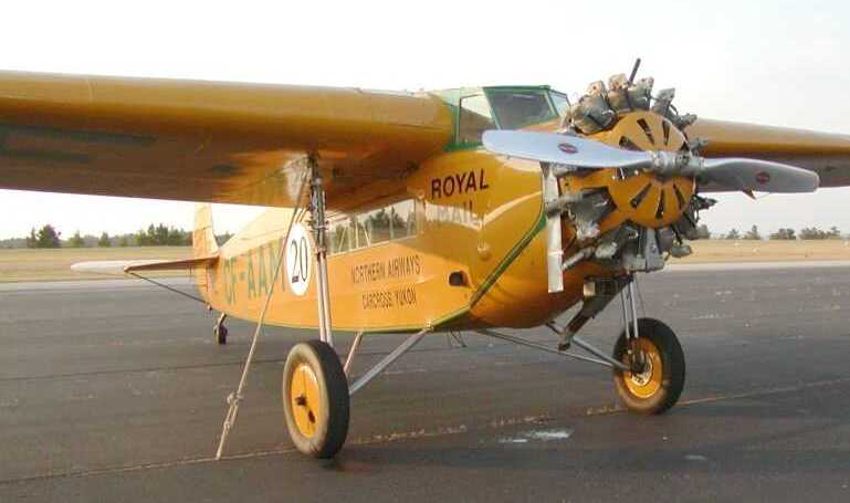 FOKKER Super Universal SUNV aircraft photograph